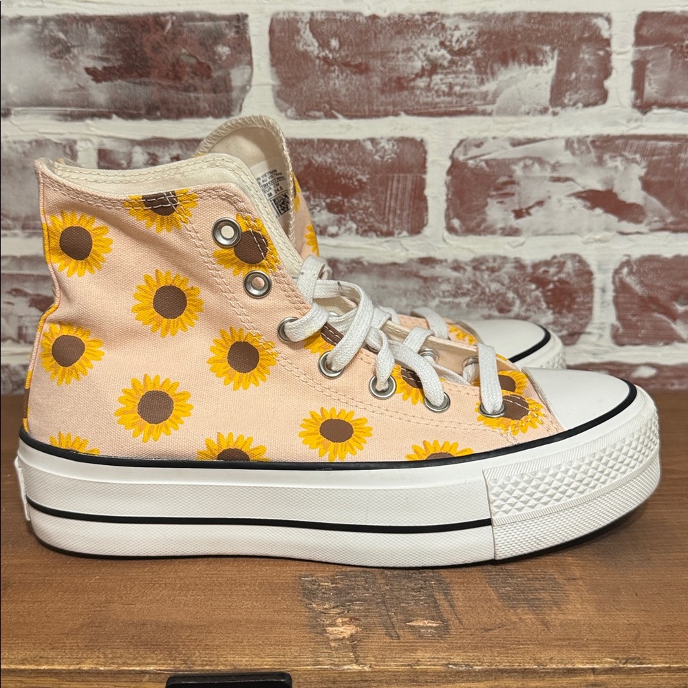 Converse Chuck Taylor All Star “Summer Spirit” Sunflower Platform Women’s Sz 7.5 - Picture 3 of 8